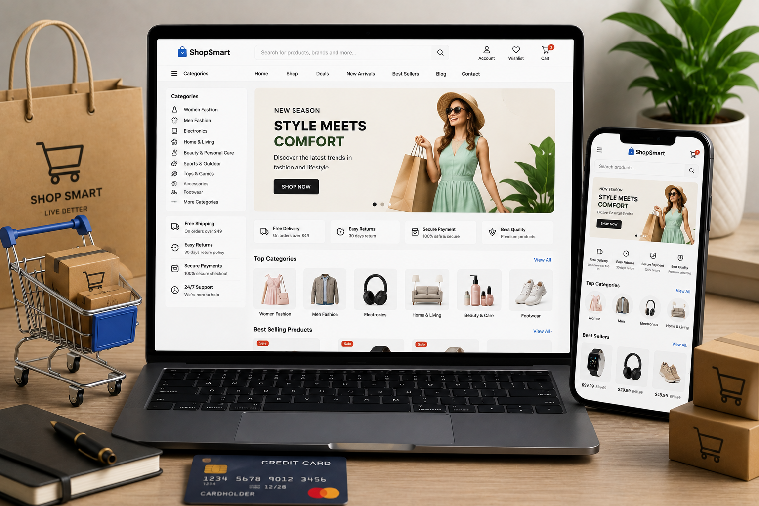 eCommerce website project